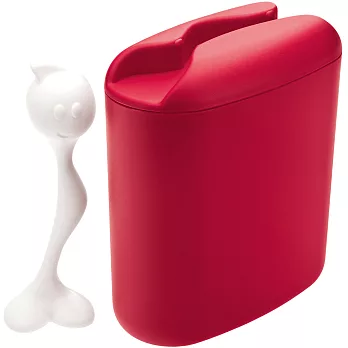 《KOZIOL》Stuff微笑舀匙收納罐(紅)