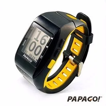 PAPAGO! GoWatch770 GPS全中文多功能專業軌跡記錄運動錶-閃耀黃