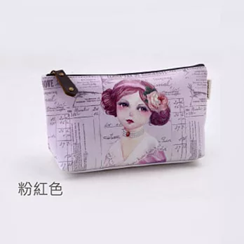 A+ accessories 艾莉莎公主-韓國輕旅行化妝包 (粉紅色)