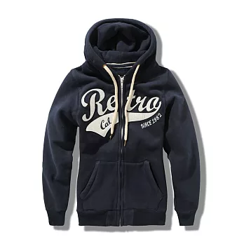 【CACO】AR-草寫水洗連帽外套-女S丈青