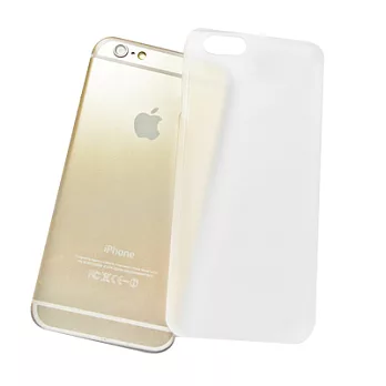 iPhone6 (4.7吋) 0.5MM 超輕量透明磨砂保護殼(贈保護貼)