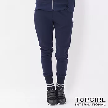 TOP GIRL-翻領顯瘦修身套裝S藍