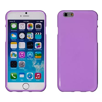 【BIEN】iPhone 6 Plus 亮麗全彩軟質保護殼 (紫)