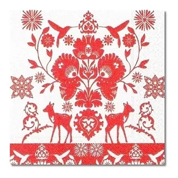 《Paper+Desing》餐巾紙-Alpengluck red熱情格魯克