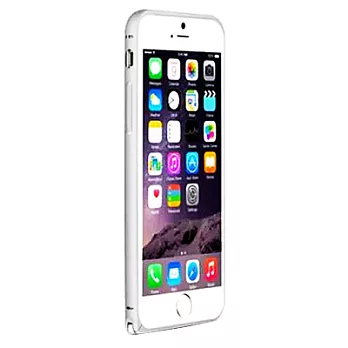 iPhone6 (4.7吋) 簡約輕薄海馬扣金屬邊框_銀