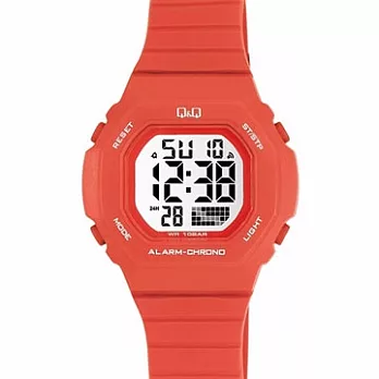 Q&Q星辰副牌10BAR防水多彩數位電子兒童錶紅色