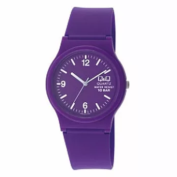 Q&Q星辰副牌多彩時尚錶 紫色
