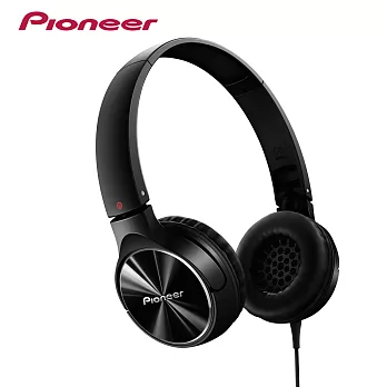 Pioneer 髮絲紋金屬拋光 迷你耳罩式耳機 SE-MJ532 (共四色) 黑-K