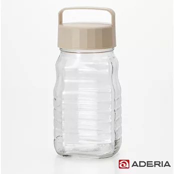 【ADERIA】日本進口玻璃梅酒瓶1200ml(白)