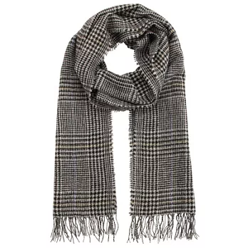 [MUJI 無印良品]喀什米爾花紋大披肩柔白