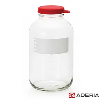 【ADERIA】日本進口易開玻璃保鮮罐1800ml(紅)