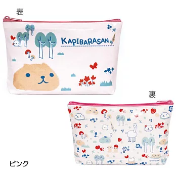 kapibarasan 水豚君北歐系列化妝帶。粉色