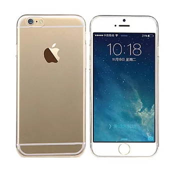 iPhone6 Plus 0.5MM 極薄超輕量透明水晶保護殼(贈保護貼/防塵塞)
