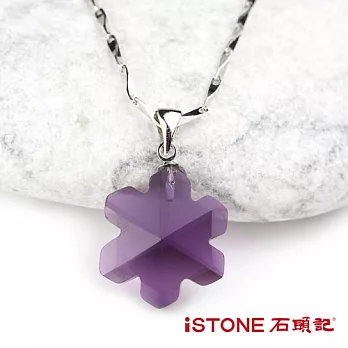 石頭記 925純銀雪花紫水晶項鍊
