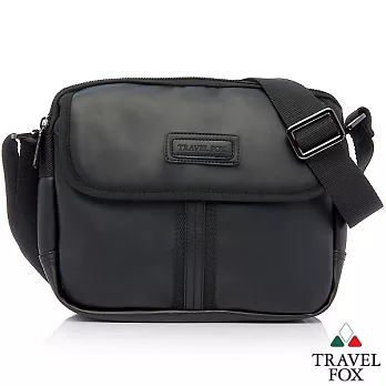 Travel Fox 旅狐細紋防護側背包(平板可入)TB620-01-黑