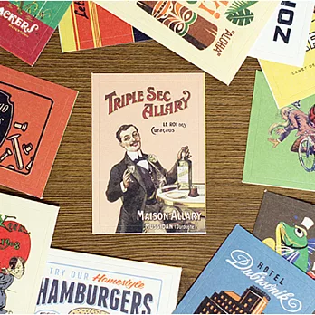 趣味時光裝飾貼(52入)-美式復古