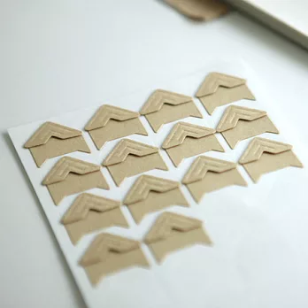 牛皮紙相片固定角貼組-01原色