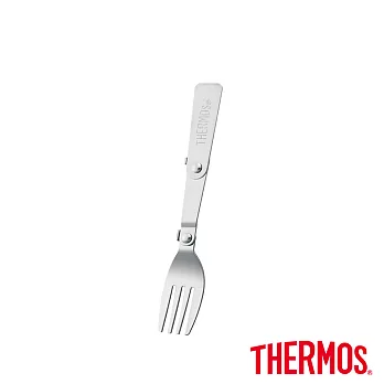 【THERMOS膳魔師】不鏽鋼折疊式餐具 叉子(Y-SK3000-F)SBK(不鏽鋼色)