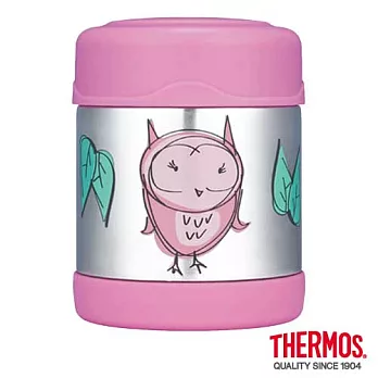 【THERMOS 膳魔師】貓頭鷹篇 不鏽鋼真空食物罐 0.3L(F3001OW6)OW6 (貓頭鷹篇)