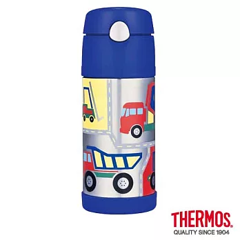 【THERMOS 膳魔師】工程車篇 不鏽鋼真空保冷瓶0.37L(F4001CS6)CS6 (工程車篇)