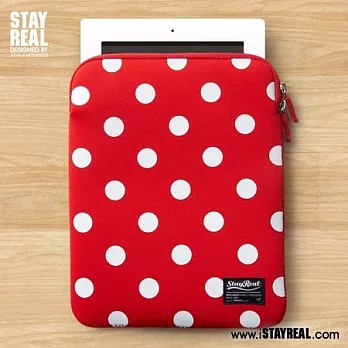 STAYREAL草莓棉花平板包紅