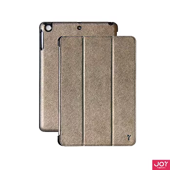 JOY SmartSuit 精美皮革紋iPad Air 保護殼古銅