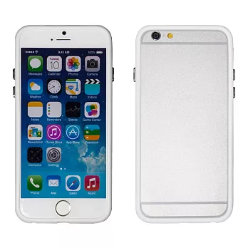 【BIEN】iPhone 6 俏麗亮彩雙色保護框 (白)