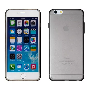 【BIEN】iPhone 6 Plus 清新彩透軟質保護殼 (透黑)
