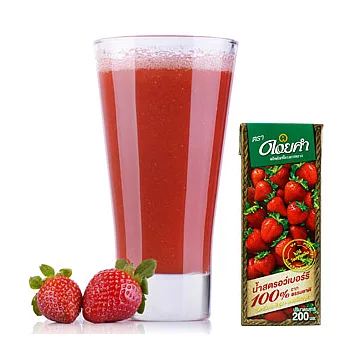 皇家農場 100%鮮果汁-草莓汁 200ml