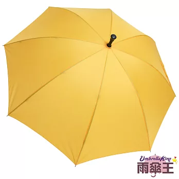 【雨傘王】BigRed不凡無敵傘-黃色☆不翻強者 雙層傘骨 手開直傘黃色