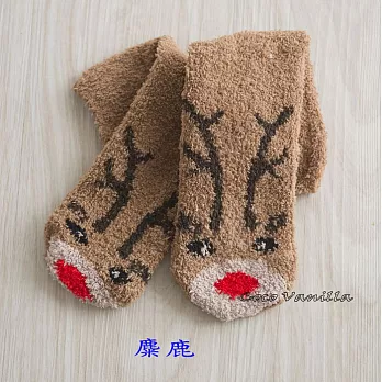 【Coco Vanilla】動物特輯珊瑚絨地板襪 (麋鹿)