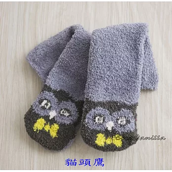 【Coco Vanilla】動物特輯珊瑚絨地板襪 (貓頭鷹)