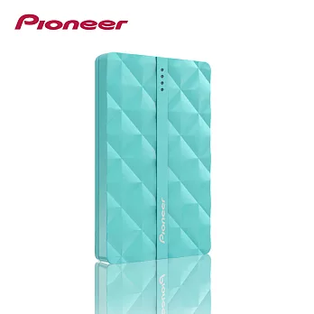 Pioneer APS-AP8000 鋰聚合物 時尚格菱紋 行動電源薄荷綠