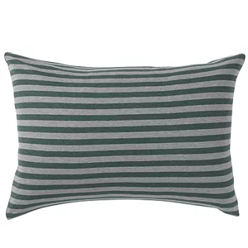 [MUJI 無印良品]新疆棉天竺粗紋枕套/43/混綠