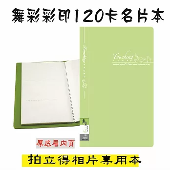 【檔案家】舞彩120卡名片本-粉綠
