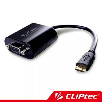 CLiPtec Mini HDMI to VGA 免電源轉換線