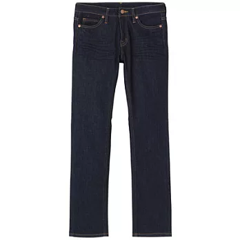 [MUJI 無印良品]女美國棉混丹寧窄版直筒褲/61深藍