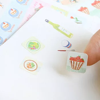 embossing日誌小貼紙組(200pcs)-AOZ