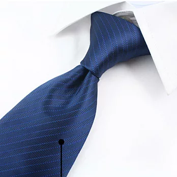 A+ accessories 經典藏藍搭配寶石藍細條紋領帶
