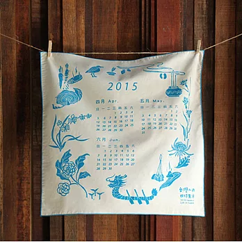 年曆手巾(4-6月) /2015