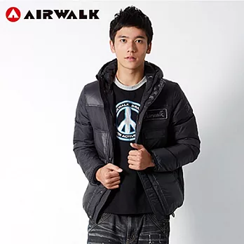 【美國 AIRWALK】低調潮流羽絨外套M黑