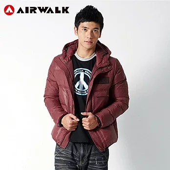 【美國 AIRWALK】低調潮流羽絨外套M紅