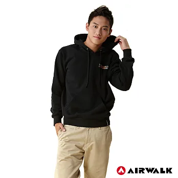 【美國AIRWALK】下擺縮口刷毛帽TEEL黑
