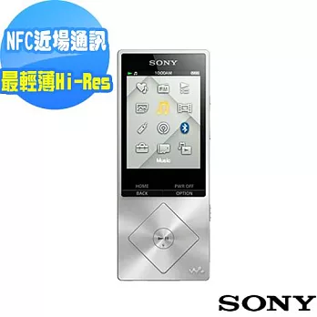 SONY Walkman數位隨身聽 NWZ-A15(支援NFC/藍牙傳輸) 16GB (銀色)