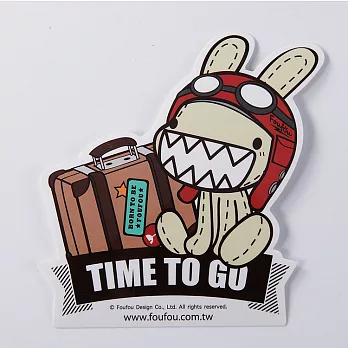 《Foufou》防水貼紙- Time to go