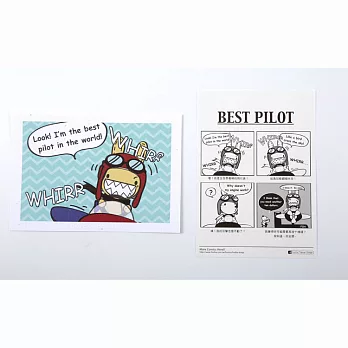 《Foufou》Comics系列明信片- Best Pilot