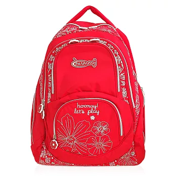 【1818】白日派對．KISS活力[花PRINT]後背包／渡假紅(CG20846-R)