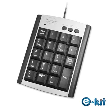 逸奇 e-kit《NK-020-BK多功能19鍵數字鍵盤》