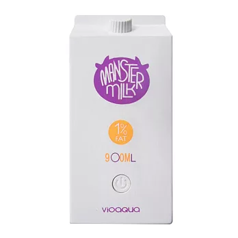 VIOAQUA 元氣牛奶盒 - 可愛造型行動電源5200mAh(紫米)