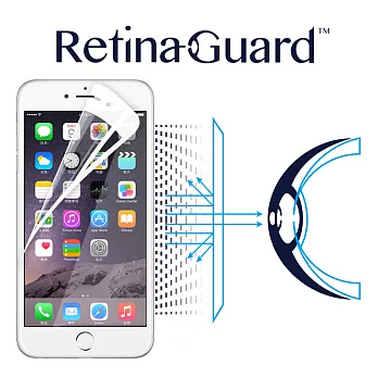 RetinaGuard 視網盾 iPhone6 Plus 眼睛防護 防藍光保護膜 (白框款)